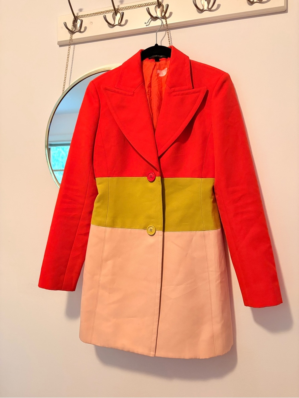 Isaac Mizrahi Colorblock Trench Coat
